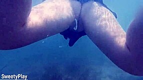 Underwater Creampie While Swimming After Cum Inside Pussy