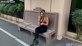 dirty blonde bombshell offers her sexy milf ass to horny stud for hardcore action