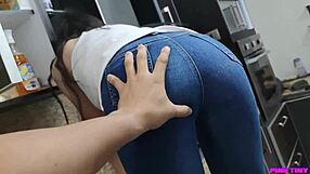 I Approach Her In The Kitchen, Grabbing Her Ass With Intense Desire