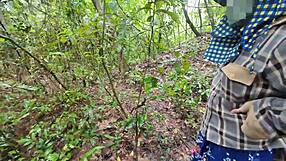 Amateur Thai Villagers Fuck Intensely in Public Forest