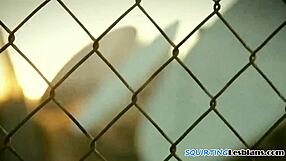 Dominant Lesbo Fingers Tight Babe To Squirt!