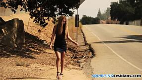 Dominant Lesbo Fingers Tight Babe To Squirt!