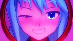 Aqua from Konosuba discovers the glory hole in a hidden spot