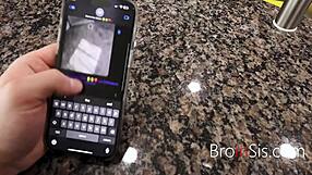 Girl with freckles teases step bro with nudes but he can't wait anymore