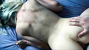 Hot Blonde Samantha Takes Stepdads Cum Twice