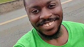 Practicing indoor exercise routine outdoors privately.