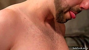 Alt couple brutally torments locked dick man