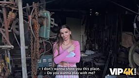 What a good fuck in the backyard with the debtor in leather lingerie!