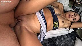 Does the young Pernambuco girl take cock and cum on face?