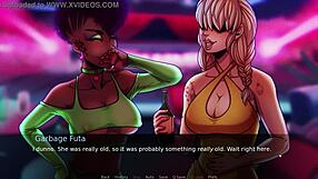 Futadom world features rough anal sex in pub