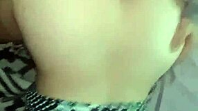 pov bending over in floral dress for intense doggystyle fucking