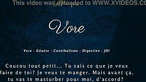 French giantess gives jerk off instructions