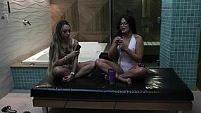 Bianca Demarchi's porn journey starts with bathroom meme and navel licking.