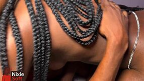 Nixie Soft Rides in Threesome Sex