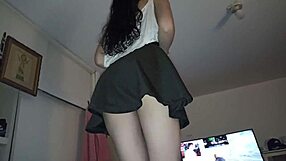 Hot Woman In Skirt At Gym Asks To Be Fucked