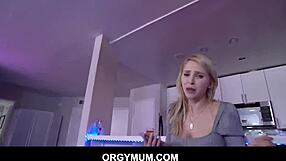 Stepmom Alix Lynx catches him fapping and gives a blowjob.