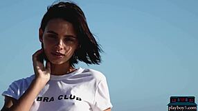 Two petite 18+ milf models from ukraine ariel and sofi ka get naked outdoor