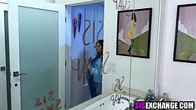 Asian Step Sisters Swap For Foursome Fucking