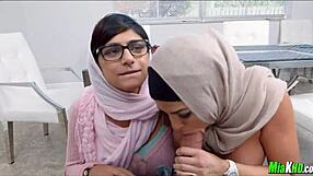 Mia Khalifa in hijab tag teams