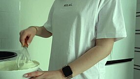 Stepbrother stops half-brother from making half-sister's cake.