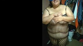 Fucking in fishnet lingerie with bbw latina milf prostitute