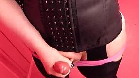 Bbw Tranny Cums Three Times Pov