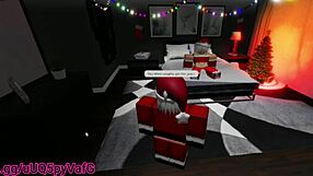 Santas Little Helper Takes Anal Creampie