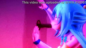 Aqua from Konosuba discovers the glory hole in a hidden spot