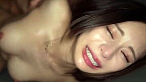 The seductive CA gives ultimate blowjob before cowgirl riding to creampie