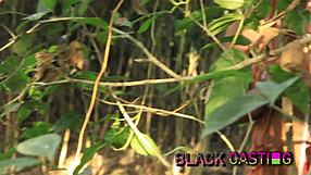 Farmer catches petite teen and fucks her to orgasm.