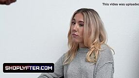 i fucked that tiny yung blonde teen thief paisley bennett with my big dik as securty guard