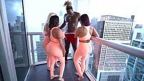 Three bad bitches suck black dick in Miami 😈