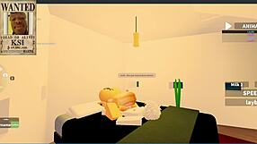 fucking this young blonde slut in the yacht room, roblox rp collab with catalina2991 😈