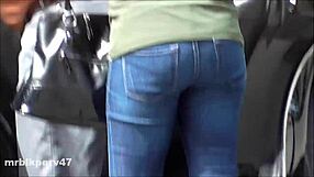 Nut Busting Candids - Grab Your Dick and Enjoy Hidden Ebony Anal.