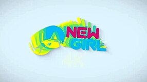 Shy purple-haired model endures intense fucking during her modeling audition