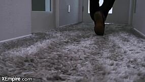 Horny girlfriend lures me into bathtub sex with deepthroat and riding.