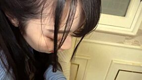 Pov sex with cute JD girl in short skirt