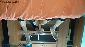 Latina Trans Sticks New Toy Deep In Her Ass