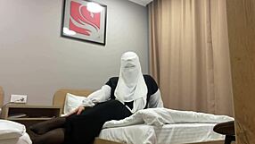 Turkish Stepmom Teases Stepson By Masturbating In Pantyhose While He Watches