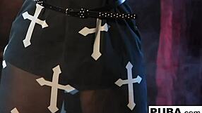 Hot Gothic Vampire Dani Masturbating Her Pussy