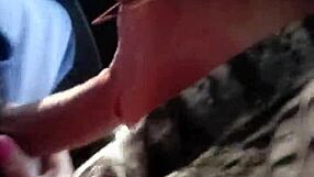 Rapidinha No Carro With Brazilian Shemale Oral