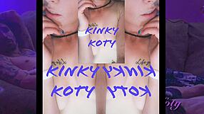 kinky blonde koty sucks cock