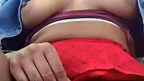 look at this hairy girl flashing in the park