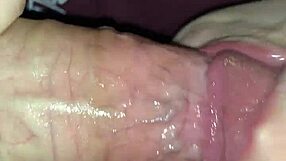 in this pov scene, the teen gives a sloppy blowjob closeup