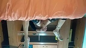 Latina Trans Sticks New Toy Deep In Her Ass