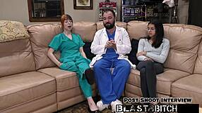 Ditria rose sucks dick and eats pussy in pov