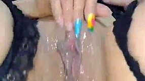 feel the intense squirting as this busty blonde reaches multiple orgasms with toy and fingers