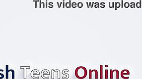 I, a british 18-year-old, get railed and creampied on the sofa