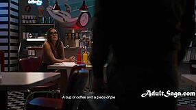 Tommy blackmails Katie for blowjob.