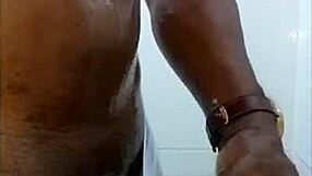 Want to see my huge black cock throbbing outdoors?